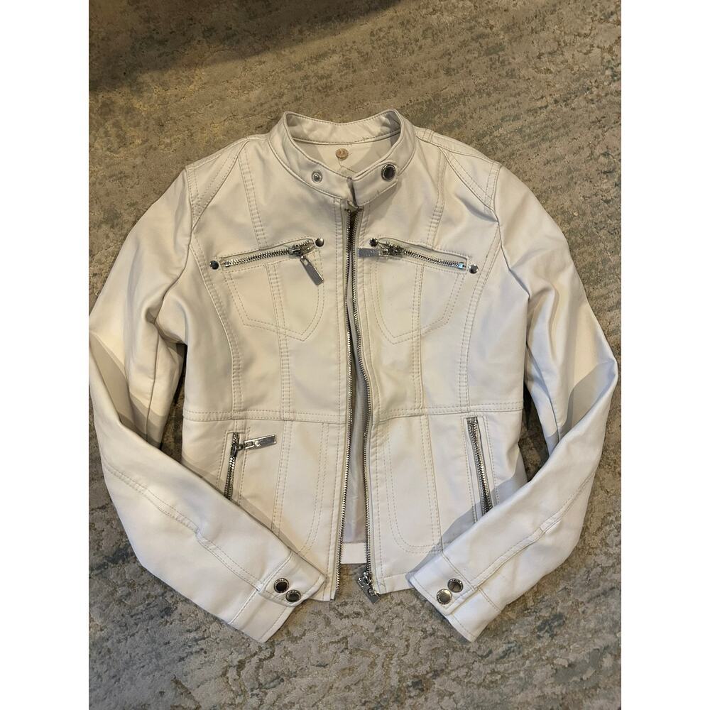 Large Youth JouJou faux leather jacket